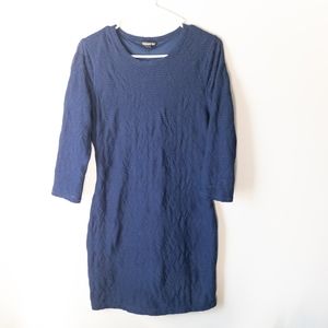 Blue express long sleeve dress